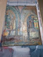 Peinture a l huile art gothique XIX, Antiquités & Art, Art | Peinture | Classique, Enlèvement