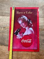 Vieille Plaque métallique émaillée coca-cola, Enlèvement ou Envoi, Utilisé, Panneau publicitaire