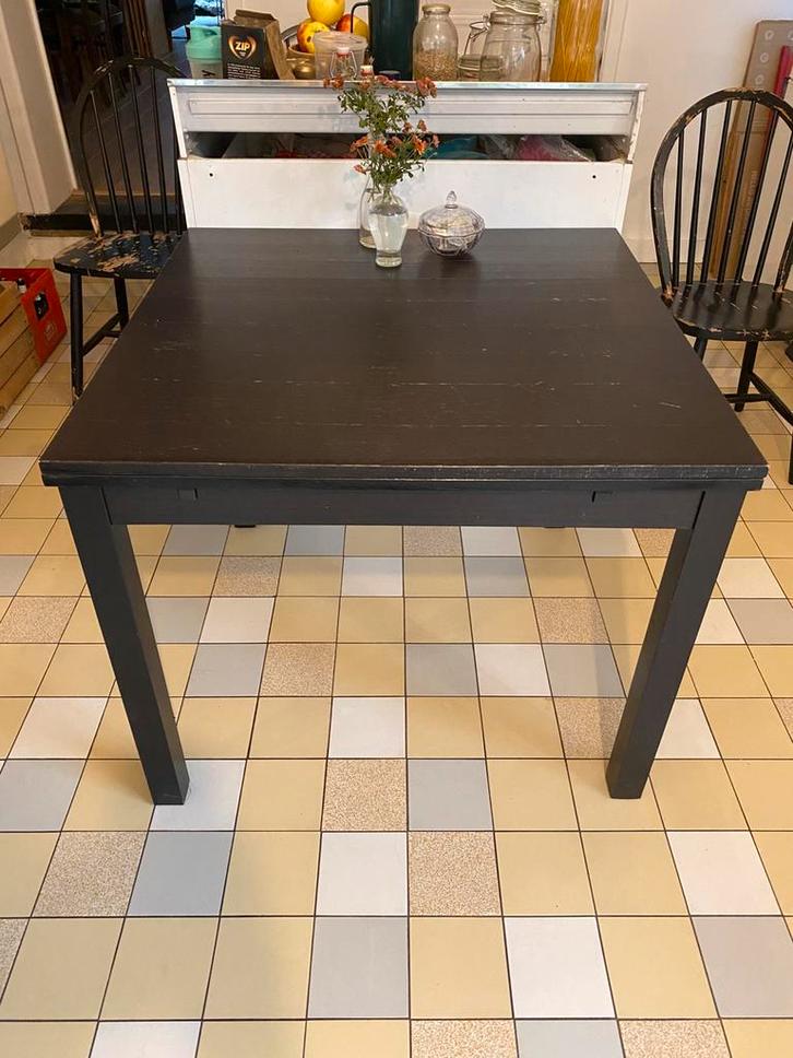 IKEA uitrekbare tafel, Maison & Meubles, Tables | Tables à manger, Utilisé, 50 à 100 cm, 50 à 100 cm, Rectangulaire, Autres essences de bois