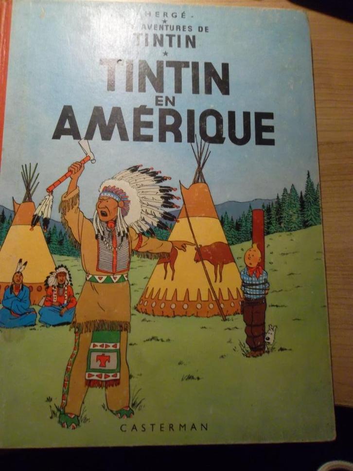 Tintin en Amerique, Boeken, Stripverhalen, Gelezen, Eén stripboek, Ophalen of Verzenden