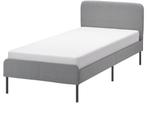 Ikea bed met foam matras 90 x 200 cm, Huis en Inrichting, Grijs, 90 cm, Gebruikt, Stof
