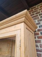 Eiken buffetkast/vitrinekast GRATIS LEVERING, Ophalen, Met deur(en), 200 cm of meer, Eikenhout