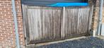 houten poort 3.90 breed 1.78 hoog in 2 delen, Tuin en Terras, Ophalen, Gebruikt
