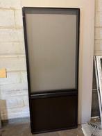 Hordeur donkerbruin alu, Ophalen, Gebruikt, 80 tot 100 cm, Hordeur