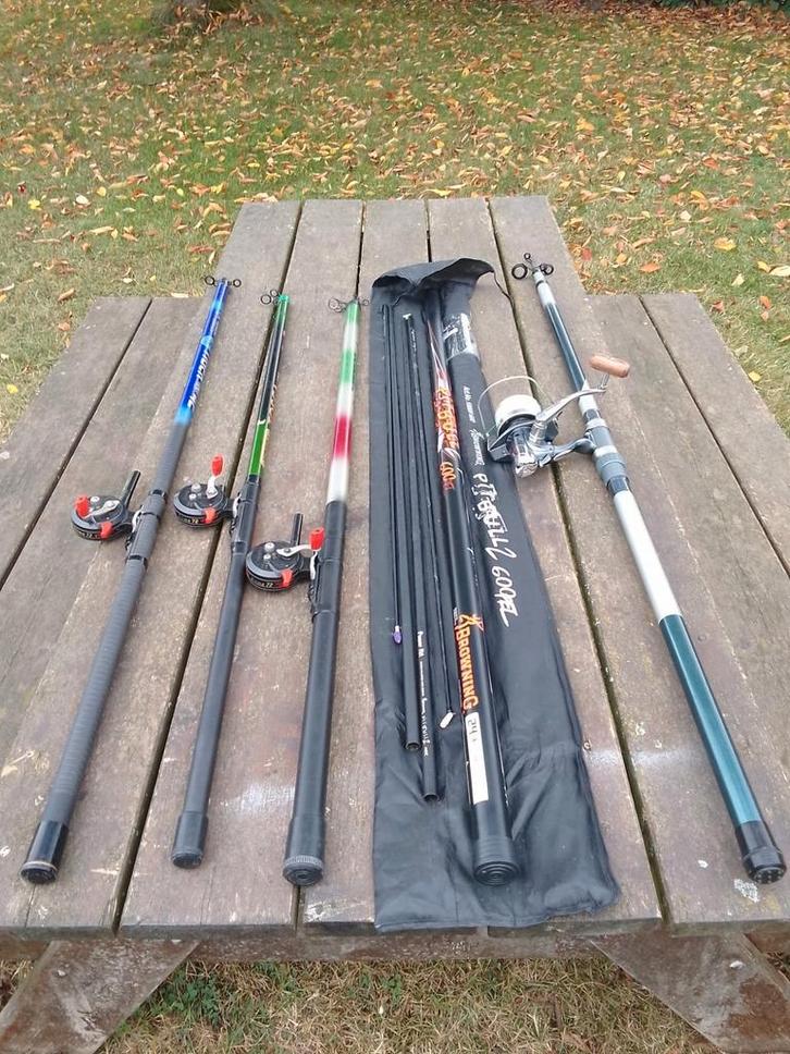 Matériel de Pêche, cannes diverses, Watersport en Boten, Hengelsport | Witvissen, Zo goed als nieuw, Molen, Ophalen