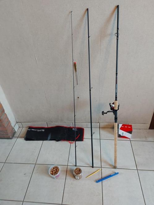 penhengel dobber korum 12 ft 3.60meter, Watersport en Boten, Hengelsport | Karpervissen, Zo goed als nieuw, Molen, Ophalen