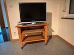 Eiken tv-meubel met wieltjes, Huis en Inrichting, Kasten |Televisiemeubels, Ophalen, Gebruikt