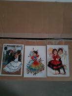 3 cartes postales d'Espagne avec des fantasmes., Envoi, 1980 à nos jours, Affranchie, Culture et Média