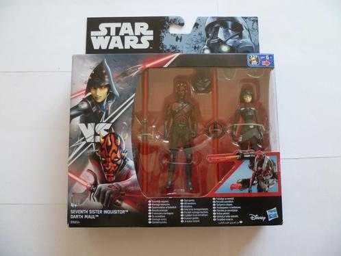 STARWARS DUOPACK"7TH SISTER INQUISITOR/DARTH MAUL"HASBRO2016, Collections, Star Wars, Neuf, Figurine, Enlèvement ou Envoi