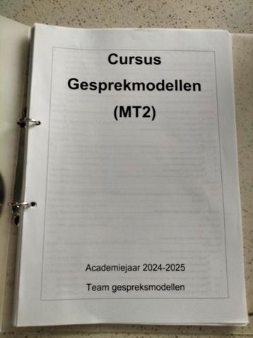 Cursus Gespreksmodellen beschikbaar voor biedingen