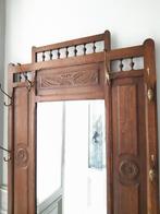 Kapstok (meubel) met spiegel en haken. hout, Maison & Meubles, Accessoires pour la Maison | Portemanteaux, Comme neuf, Bois, Enlèvement