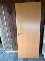 Houten binnendeur - gratis, Doe-het-zelf en Bouw, Deuren en Vliegenramen, Ophalen, Gebruikt, 80 tot 100 cm, Binnendeur