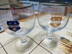 Verres Chimay  bleu et doré, Ophalen, Zo goed als nieuw, Bierglas