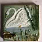 2 stuks Art Nouveau tegels, Antiek en Kunst, Ophalen of Verzenden