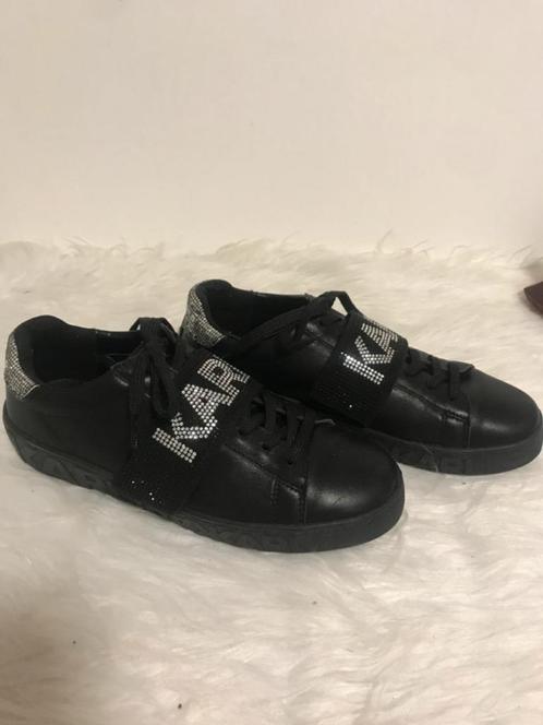 prachtige glittersneakers Karl Lagerfeld 39, Kleding | Dames, Schoenen, Gedragen, Sneakers, Zwart, Ophalen of Verzenden