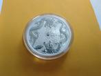 DOUBLE DRAGON PERTH MINT 2019 ZILVER MUNT 1 OUNCE, Ophalen, Zilver