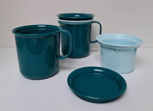 Tupperware Tasse - Mugs + Filtre à Thé - x 2 - Verte - Promo, Maison & Meubles, Cuisine| Tupperware, Neuf, Récipient ou Bol, Vert