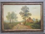 Huile sur toile paysage signe Paul schouten, Antiek en Kunst, Ophalen