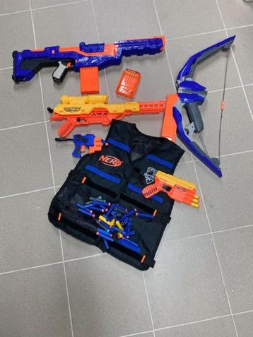 NERF speelgoedgeweren + toebehoren