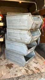 Metalen sorteer bakken, Ophalen, Gebruikt