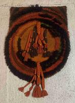Handgeknoopt retro wandkleed oranje bruin 112/70, Maison & Meubles, Accessoires pour la Maison | Décorations murale, Enlèvement ou Envoi
