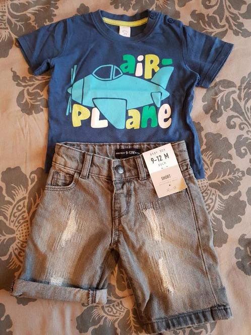 NIEUW short en baby t-shirt, Kinderen en Baby's, Babykleding | Maat 74, Nieuw, Jongetje of Meisje, Setje, Ophalen of Verzenden