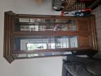 Mooie massieve vitrine kast, Ophalen, Gebruikt