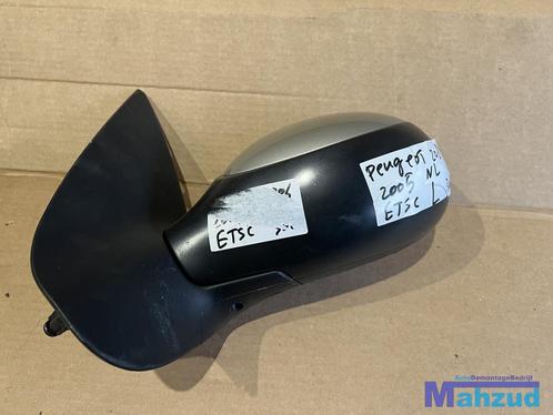 PEUGEOT 206 GRIJS ETSC links buitenspiege spiegel, Auto-onderdelen, Spiegels, Peugeot, Gebruikt