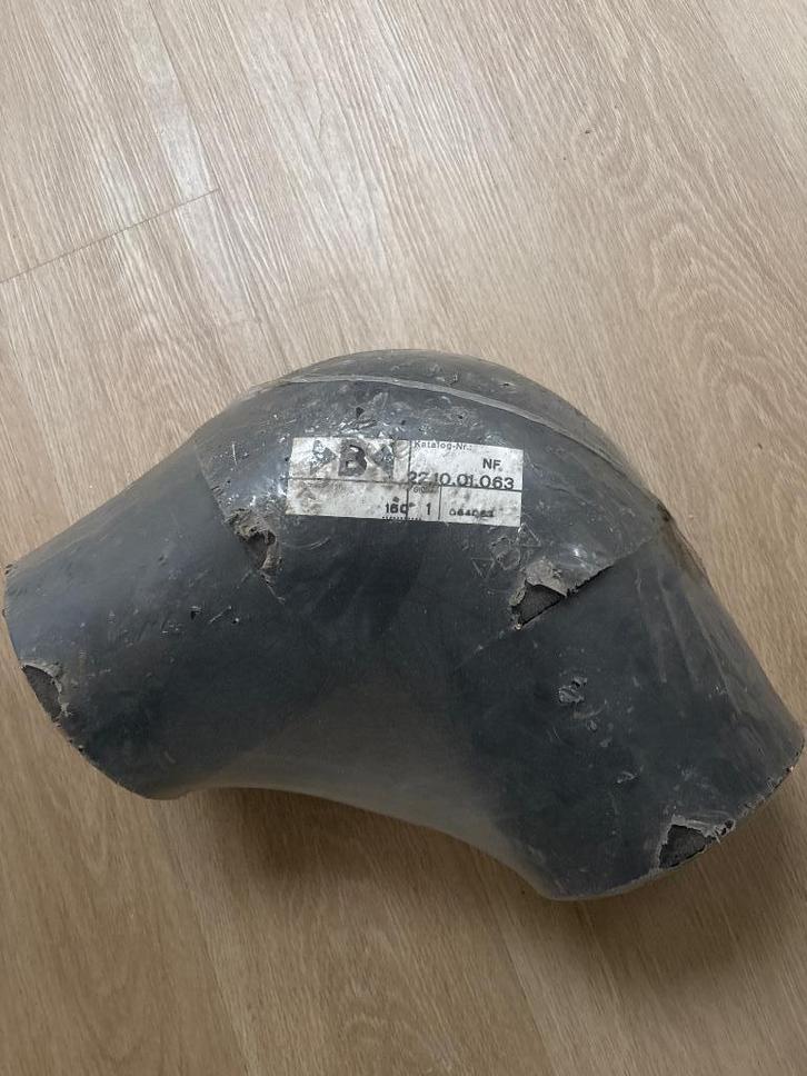 Grote PVC / HDPE bocht 180mm (industriële kwaliteit), Doe-het-zelf en Bouw, Buizen en Afvoer, Nieuw, Afvoer, PVC, Ophalen