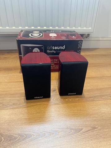 Artsound lounge speakers AS 350 en AS 150 Rood beschikbaar voor biedingen