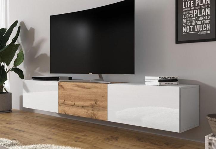 Meuble TV Meubella Bonzo, Huis en Inrichting, Kasten |Televisiemeubels, Gebruikt, Minder dan 100 cm, 150 tot 200 cm, 25 tot 50 cm