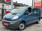 Opel vivaro 1.9 cdti dubbele cabine/airco/5 zitplaatsen!!, Voorwielaandrijving, Stof, 4 cilinders, Blauw