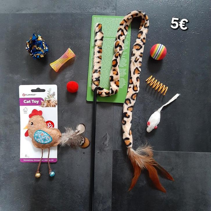 Kattenspeelgoed set nr 3, Dieren en Toebehoren, Kattenspeelgoed, Nieuw, Ophalen of Verzenden