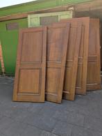 Binnendeuren Massief Eik incl. sloten, scharnieren en klinke, Doe-het-zelf en Bouw, Ophalen, Zo goed als nieuw, Glas, Binnendeur