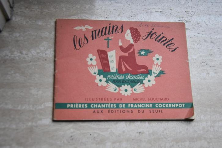 M. Bouchaud F. Cockenpot. Les mains jointes, Antiek en Kunst, Antiek | Boeken en Manuscripten, Verzenden