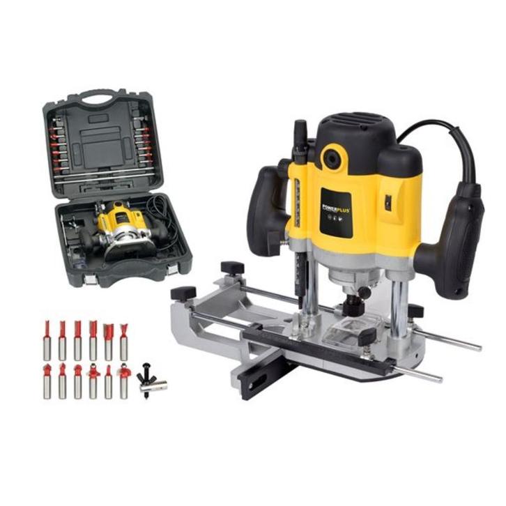 Bovenfrees Powerplus X093 - NIEUW, Doe-het-zelf en Bouw, Gereedschap | Freesmachines, Nieuw, Elektrisch, Bovenfrees, Ophalen