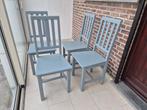 6 chaises en bois, Maison & Meubles, Chaises, Enlèvement, Bois, Bleu, Cinq, Six Chaises ou plus