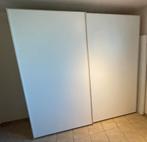 Witte kleerkast met schuifdeuren BxH: 2250x2220mm, Huis en Inrichting, Kasten | Kleerkasten, 200 cm of meer, Gebruikt, Met hangruimte