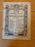 Mendelssohn, Rondo Capriccioso Op.14, Muziek en Instrumenten, Gebruikt, Klassiek, Ophalen of Verzenden, Artiest of Componist