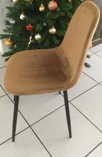 Fluwelen stoel, Nieuw, Moderne, Metaal, Bruin