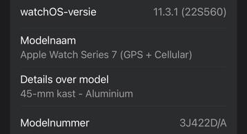 Apple Watch Series 7 (GPS + Cellular) 45mm aluminium beschikbaar voor biedingen