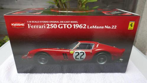 Kyosho 1/18 Ferrari 250 GTO 1962 Le Mans N22 met OVP, Hobby en Vrije tijd, Modelauto's | 1:18, Zo goed als nieuw, Auto, Kyosho