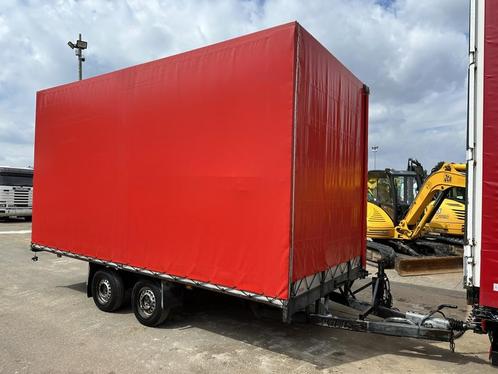 Helpo 2-AXLES TRAILER 2.7T- 505cm x 250cm x 270cm - BELGIAN, Auto diversen, Aanhangers en Bagagewagens, Gebruikt