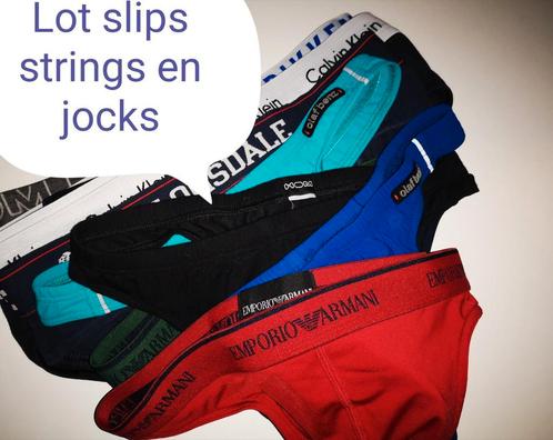 10 STRINGS/SLIPS TE KOOP, Kleding | Heren, Ondergoed, Slip, Blauw, Ophalen of Verzenden