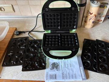 Wafelijzer met 3 soorten platen, Enlèvement, Assiettes lavables au lave-vaisselle, Neuf