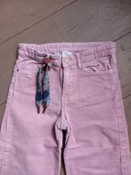 Maat 128 : brede roze broek in ribbel H&M goede staat, Kinderen en Baby's, Kinderkleding | Maat 128, Broek, Gebruikt, Meisje, H&M
