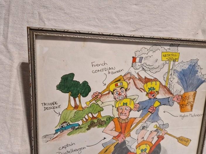 Anton van Helden - cartoontekening 1984, Antiek en Kunst, Kunst | Tekeningen en Fotografie, Ophalen