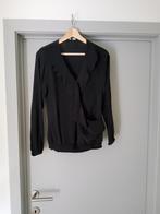 Zwarte blouse object s, Kleding | Dames, Ophalen of Verzenden, Object, Zo goed als nieuw, Maat 36 (S)