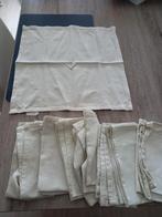 8 stoffen beige servetten, Ophalen, Zo goed als nieuw, Beige