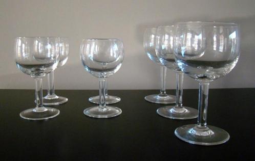 7 Vintage / antieke wijn- en of waterglazen, Antiek en Kunst, Antiek | Glaswerk en Kristal, Ophalen of Verzenden